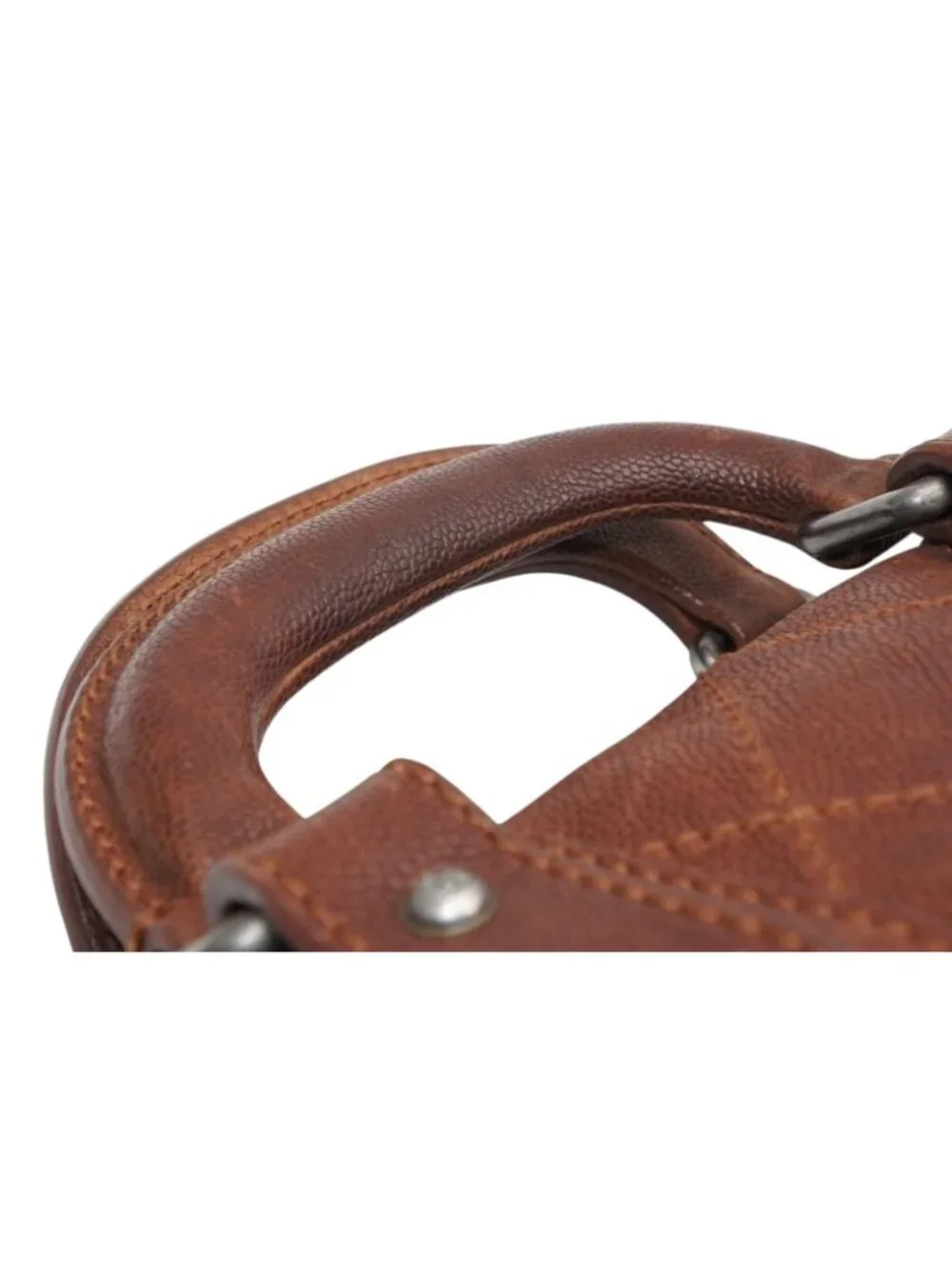 Chanel Handbag CC Logo Caviar Leather Brown Quilted